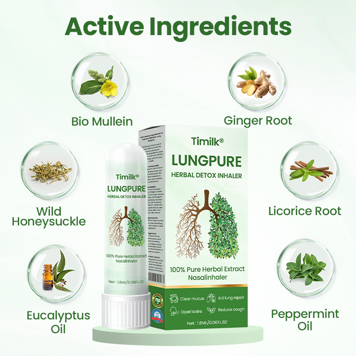 ✅Timilk® LungPure gyógynövényes méregtelenítő inhalátor