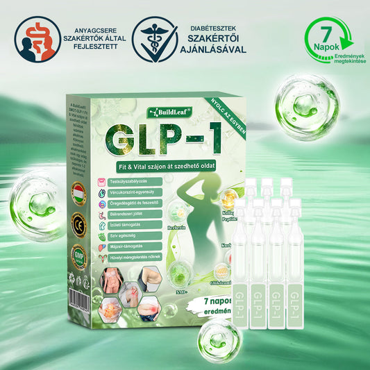 🌿🌿BuildLeaf®🥇 GLP-1 8-az-1-ben Fit & Vital Orális Oldat (Csak napi egyszer, látható változások 7 nap alatt)  Elhízásra, szív- és érrendszeri egészségre, cukorbetegségre, alvási apnoéra, emésztőrendszeri egészségre, ízületi problémákra és még sok másra