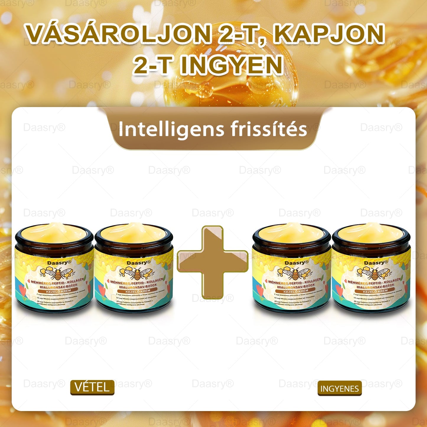 Daasry® Méhméreg Krém – Természetes bőrfeszesítés és ránctalanítás klinikai hatékonysággal! ✨