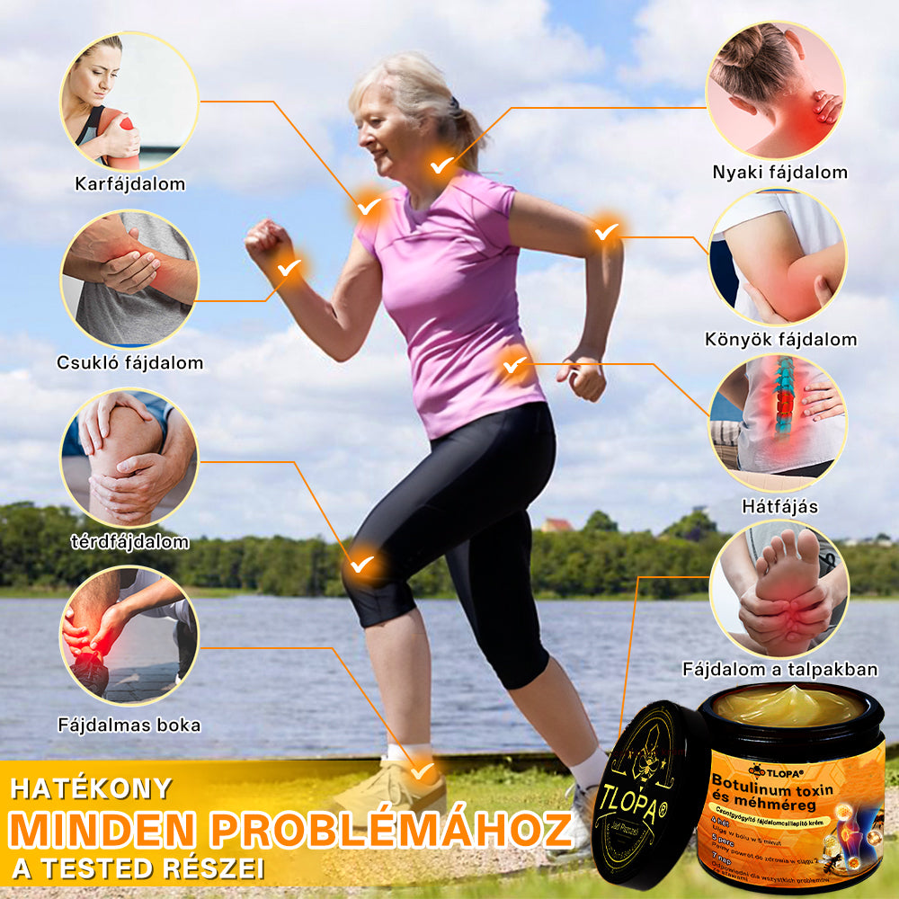 🌿🌿🌿TLOPA® Botulinum Toxin és Méhméreg Fájdalomcsillapító Csontgyógyító Krém🐝 (Kifejezetten időseknek & ortopéd szakorvosok ajánlásával)