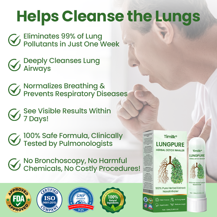 ✅Timilk® LungPure gyógynövényes méregtelenítő inhalátor