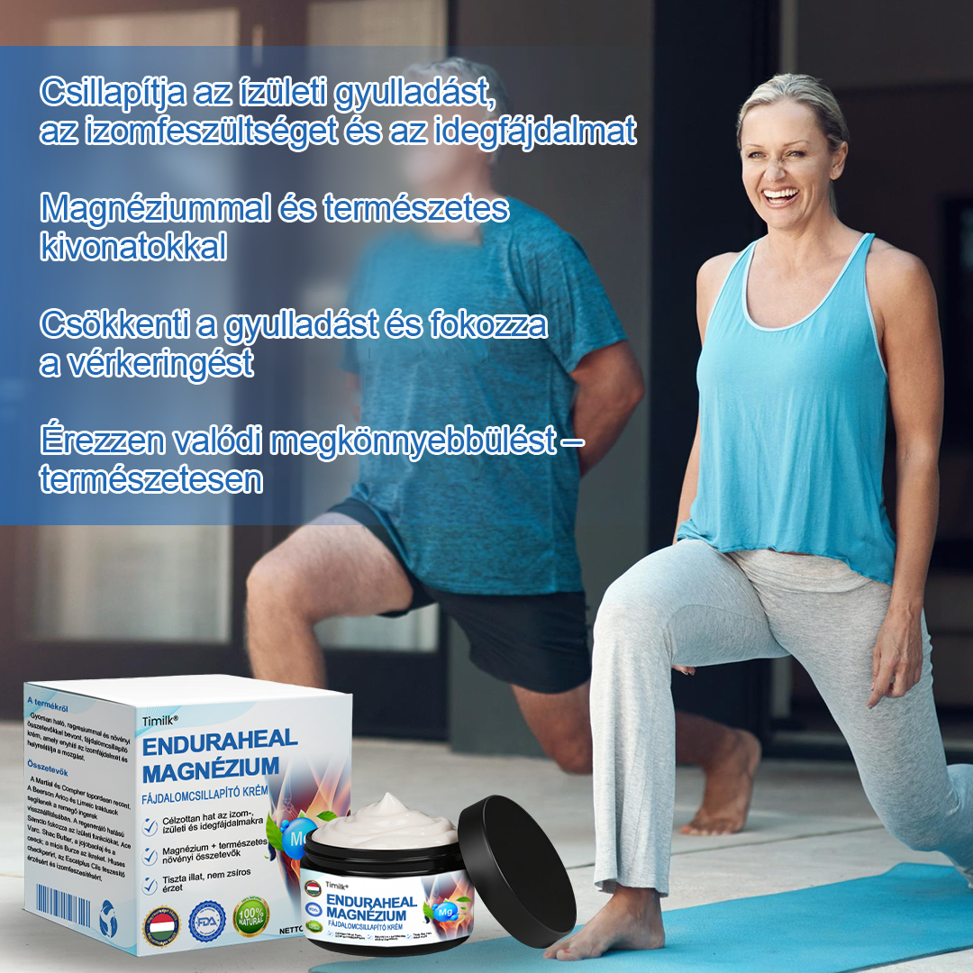✅✅Timilk® EnduraHeal magnézium fájdalomcsillapító krém (arthritis, neuropathia, reuma, sport sérülések és egyéb panaszok kezelésére)