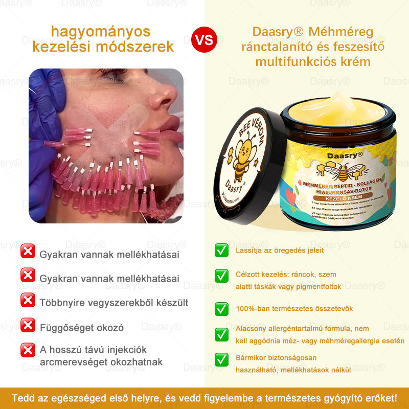 Daasry® Méhméreg Krém – Természetes bőrfeszesítés és ránctalanítás klinikai hatékonysággal! ✨