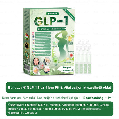 🌿BuildLeaf®🥇 GLP-1 8-az-1-ben Fit &amp; Vital Orális Oldat (Csak napi egyszer, látható változások 7 nap alatt)  Elhízásra, szív- és érrendszeri egészségre, cukorbetegségre, alvási apnoéra, emésztőrendszeri egészségre, ízületi problémákra és még sok másra