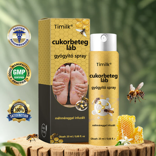 ✅Timilk® Diabetikus lábgyógyító spray - Méhméreggel átitatott