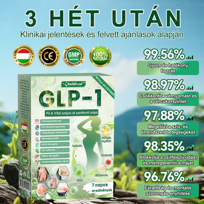 🌿BuildLeaf®🥇 GLP-1 8-az-1-ben Fit &amp; Vital Orális Oldat (Csak napi egyszer, látható változások 7 nap alatt)  Elhízásra, szív- és érrendszeri egészségre, cukorbetegségre, alvási apnoéra, emésztőrendszeri egészségre, ízületi problémákra és még sok másra