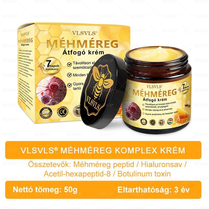 ✨✨✨✨VLSVLS® Méhméreg Átfogó Krém (Minden korosztály számára alkalmas & HSME ajánlja)