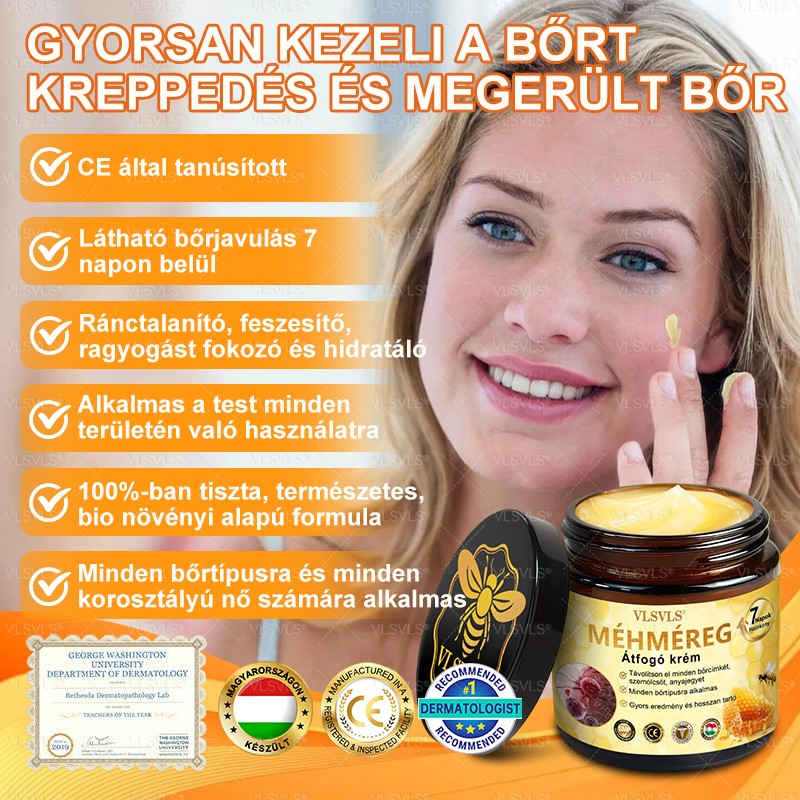 ✨✨✨✨VLSVLS® Méhméreg Átfogó Krém (Minden korosztály számára alkalmas & HSME ajánlja)