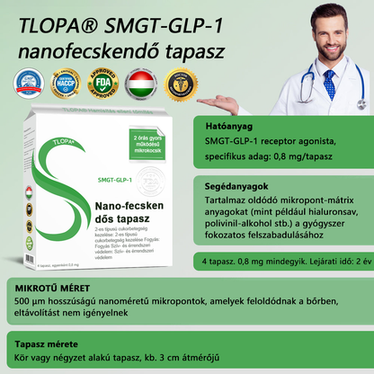 [7 napon belül eredményt lát]🌻𝗧𝗟𝗢𝗣𝗔® 𝗚𝗟𝗣-𝟭 Nano Microneedle Patch🎀（Fájdalommentes, hosszan tartó, cukorbetegség, elhízás és szív- és érrendszeri betegségek kezelésére）.