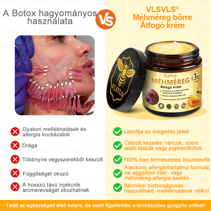 ✨✨✨✨VLSVLS® Méhméreg Átfogó Krém (Minden korosztály számára alkalmas & HSME ajánlja)